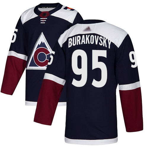 Adidas Colorado Avalanche 95 Andre Burakovsky Navy Alternate Authentic Stitched Youth NHL Jersey